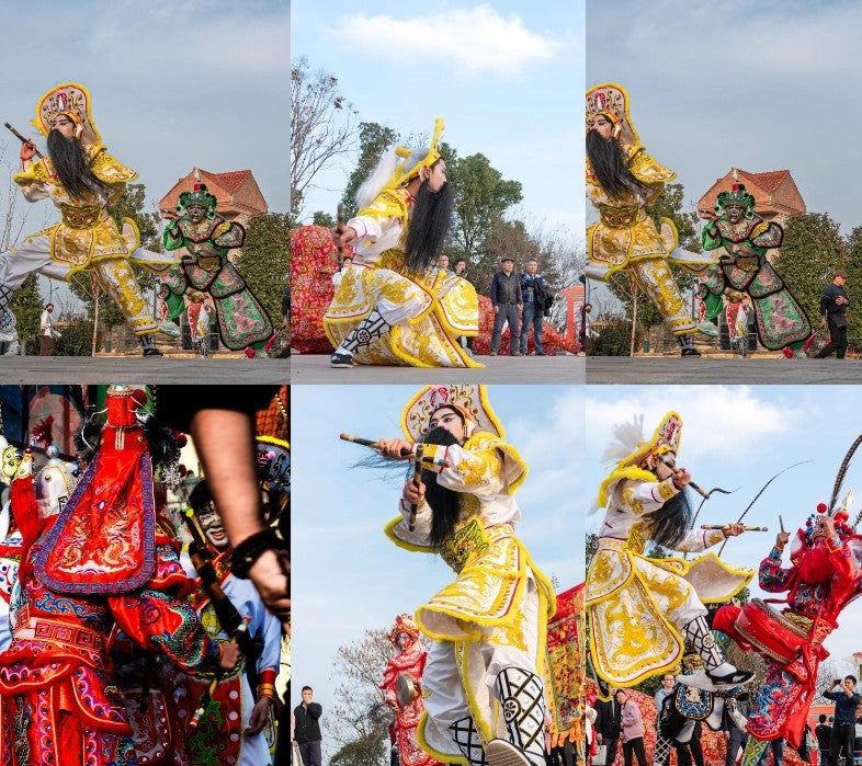 Chinese War Dance Clothing，ChaoShan Yingge Dance Clothing