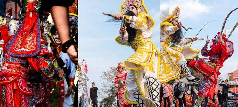 Chinese War Dance Clothing，ChaoShan Yingge Dance Clothing