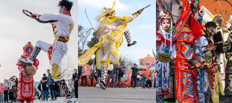 Chinese War Dance Clothing，ChaoShan Yingge Dance Clothing